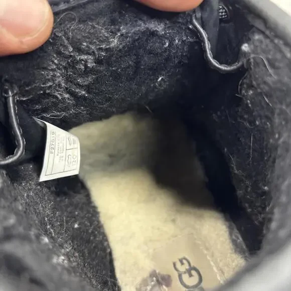 UGG Neumel Weather II Waterproof Black Leather Chukka Boots Size US 11 Men - Picture 14 of 16